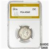 Image 1 : 1916 Barber Quarter PGA MS60