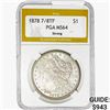 Image 1 : 1878 7/8TF Morgan Silver Dollar PGA MS64 Strong