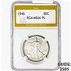 Image 1 : 1945 Walking Liberty Half Dollar PGA MS66 PL