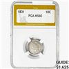 Image 1 : 1831 Capped Bust Dime PGA MS60