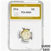 Image 1 : 1916 Barber Dime PGA MS64