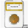 Image 1 : 1825 Coronet Head Large Cent PGA MS64 RB