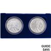 Image 1 : 2001 $1 Buffalo Commem Set (2 Coins)