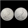 Image 2 : [2] 1934 Peace SilveDollars CLOSELY UNCIRCULATED