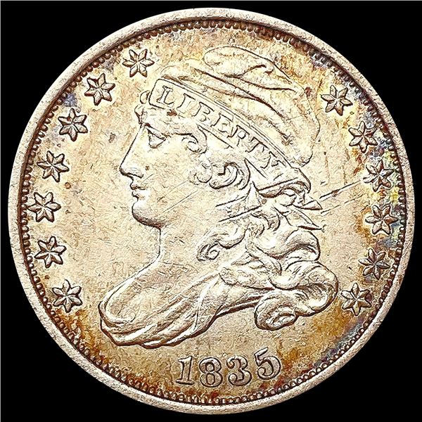 1835 Capped Bust Dime CHOICE AU