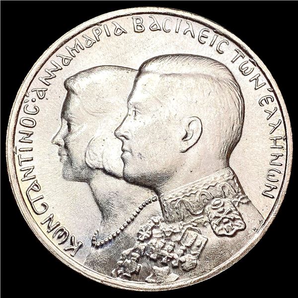 1964 Greek Silve30 Drachmai UNCIRCULATED