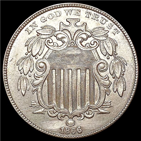 1866 Shield Nickel CLOSELY UNCIRCULATED