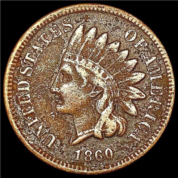 1860 Indian Head Cent LIGHTLY CIRCULATED