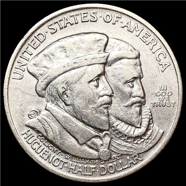 1924 Huguenot Half Dollar CHOICE AU