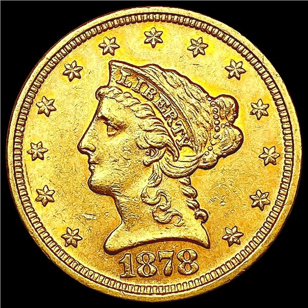1878 $2.50 Gold Quarter Eagle CLOSELY UNCIRCULATED