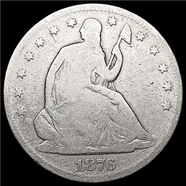 1876-S Seated Liberty Half Dollar LIGHTLY CIRCULAT