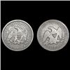 Image 2 : [2] Seated Lib Half Dollars [1854, 1876] NICELY CI