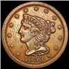 Image 1 : 1853 C-1 Braided Hair Half Cent CLOSELY UNCIRCULAT