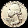 Image 1 : 1936-D Washington Silver Quarter CLOSELY UNCIRCULA