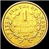 Image 2 : 1850 Rare Gold Dollar NEARLY UNCIRCULATED
