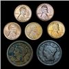 Image 1 : [7] Varied US Cents (1817, 1854, 1919, 1921, 1928,