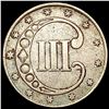 Image 2 : 1853 Silver Three Cent LIGHTLY CIRCULATED