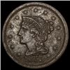Image 1 : 1853 Braided Hair Large Cent CLOSELY UNCIRCULATED