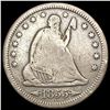 Image 1 : 1855-S Arrows Seated Liberty Quarter NICELY CIRCUL