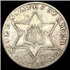 Image 1 : 1858 Silver Three Cent LIGHTLY CIRCULATED