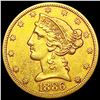 Image 1 : 1886-S $5 Gold Half Eagle CLOSELY UNCIRCULATED