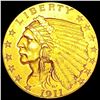 Image 1 : 1911 $2.50 Gold Quarter Eagle UNCIRCULATED