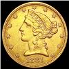 Image 1 : 1881 $5 Gold Half Eagle UNCIRCULATED