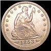 Image 1 : 1853 A+R Seated Liberty Quarter CHOICE BU