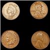 Image 1 : [4] Varied US Cents (1867, 1897, (2) 1924-D) NICEL