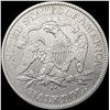Image 2 : 1875-CC Seated Liberty Half Dollar CLOSELY UNCIRCU