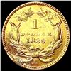 Image 2 : 1889 Rare Gold Dollar CLOSELY UNCIRCULATED