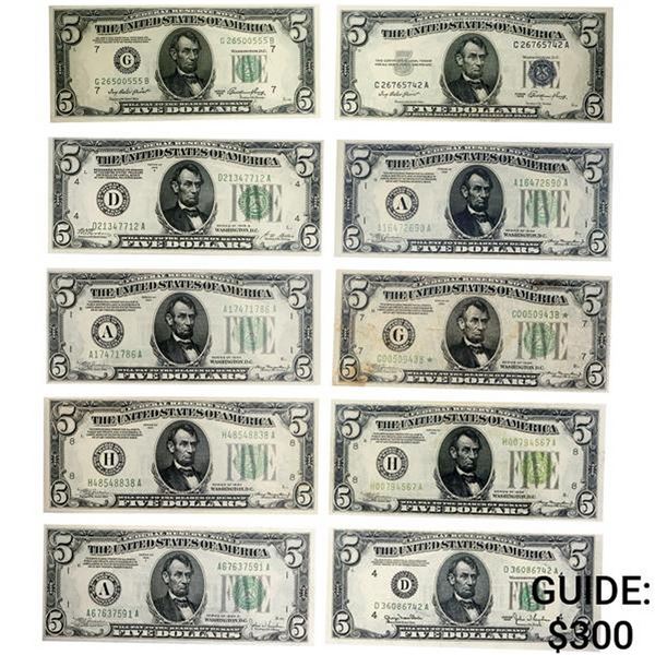 [10] 1928-1953 $5 FRN