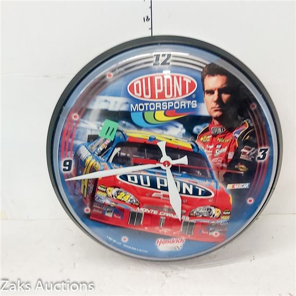 Du Pont | Motorsports | Jeff Gordon | Hendrick | Wall Clock