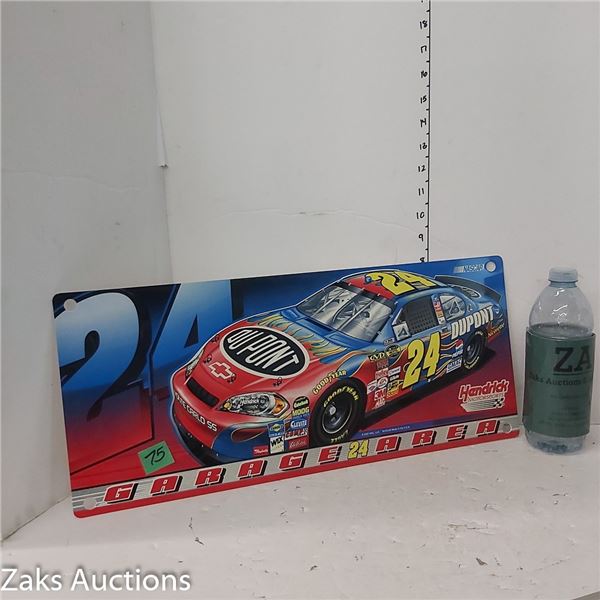 24 Garage Area | Jeff Gordon | Hendrick Motorsports | Nascar | Sign
