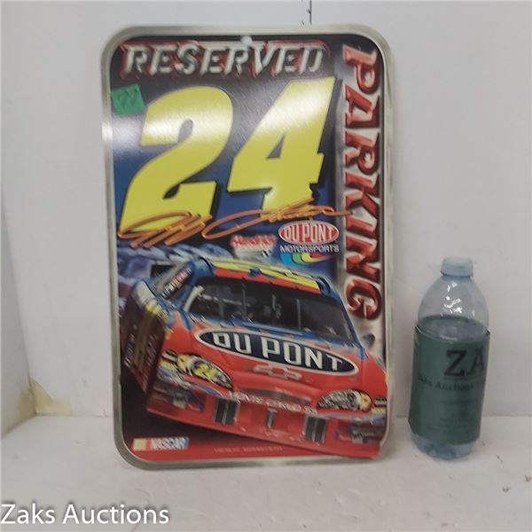 Jeff Gordon 24 | Reserved Parking | Metal Sign