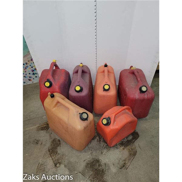 Lot of 6 Gas | Jerry Cans