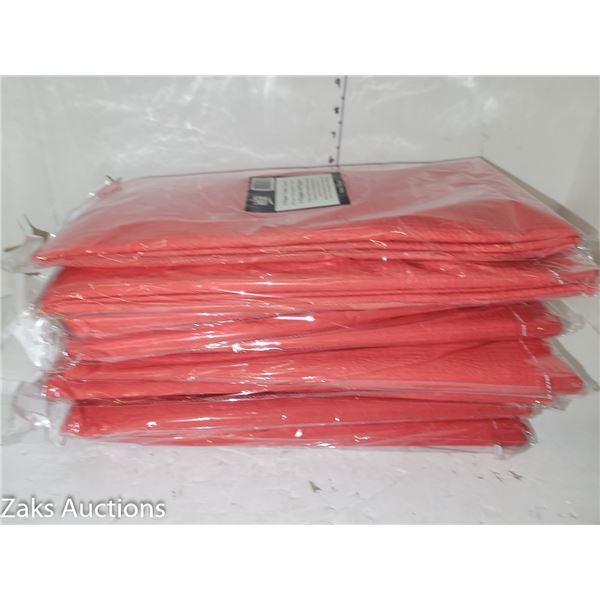Lot of 8 Red Paper Table Cloths | 54x106"