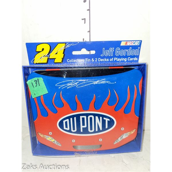 Jeff Gordon | Nascar | 24 | Collectors Tin & 2 Decks of Play Cards
