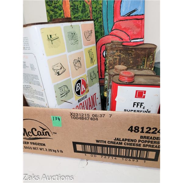 Estate | Vintage Metal Tin Lot +