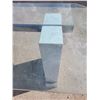 Image 2 : Estate Contemporary Marble Base Glass Kitchen Table