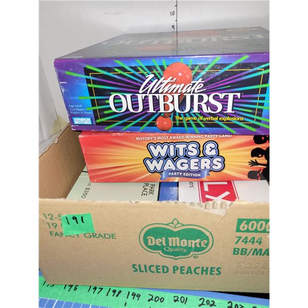 Flat with 3 Board Games | Ultimate Outburst | Wits & Wagers | Monopoly