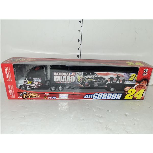 Black | National Guard | Jeff Gordon 24 | Trailer Rig | Winners Circle | 1:64 Scale