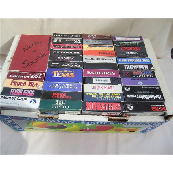 Box of Various VHS Tapes – Box A