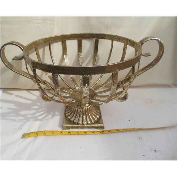Large Fairly Heavy Display Bowl Planter  – 18” Across