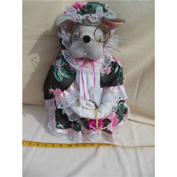 Handmade Weighted Mouse Door Stopper or Decor Piece