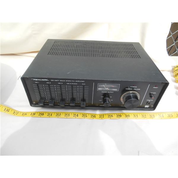 Realistic 100 Watt Amp – Powers Up