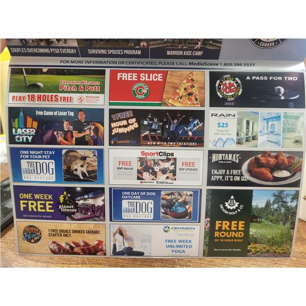 Wounded Warriors Coupon Book: Edmonton Area