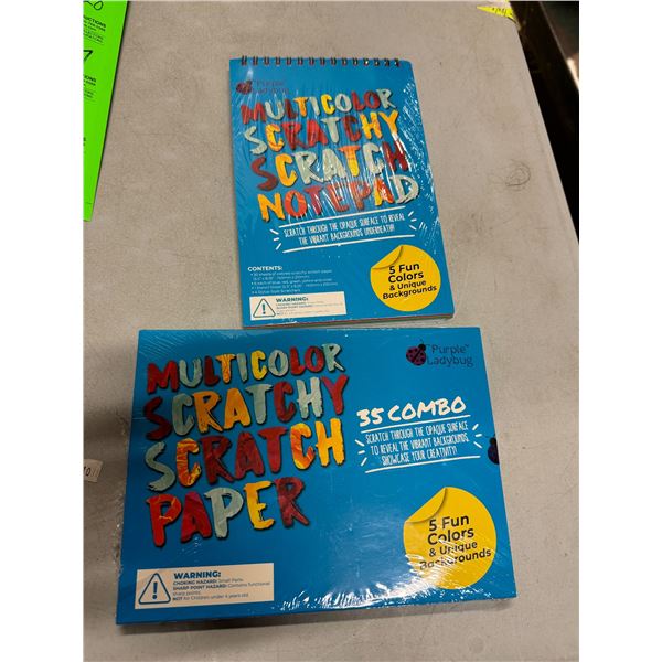 New multi color scratch pads