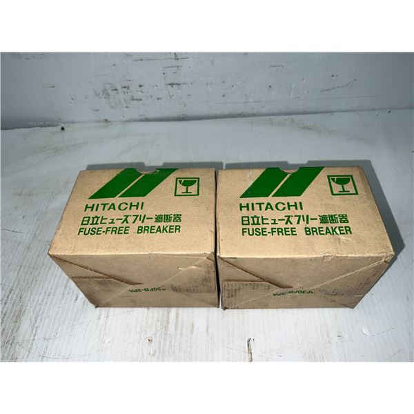 Lot of (2) Hitachi #F-30FB Fuse Free Breakers