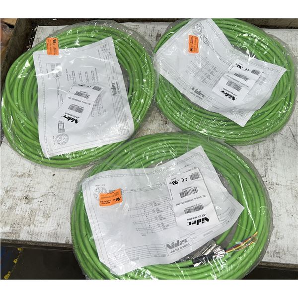(3) Nidec #CBL SIGNAL SRBBBB0250 25M Cables